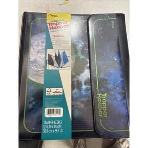 Brand New Trapper Keeper ~ Binder Portfolio Folder Retro Moon Space Original